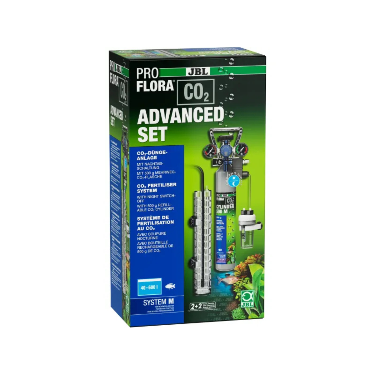 JBL Aquarium-CO²-Düngeanlage-Set Proflora Advanced M Mehrwegflaschen
