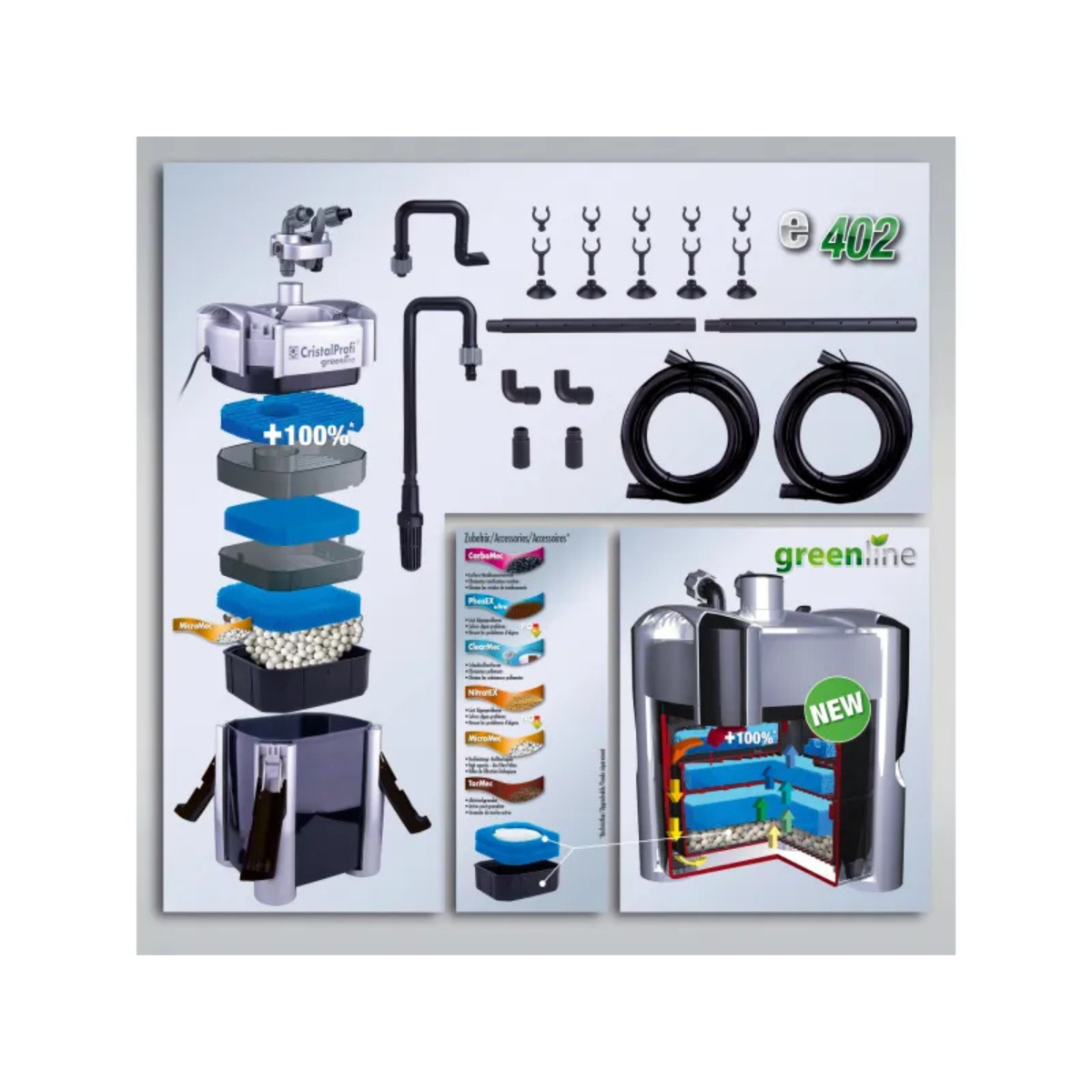 CristalProfi e402 greenline (Aquarium 40-120l)