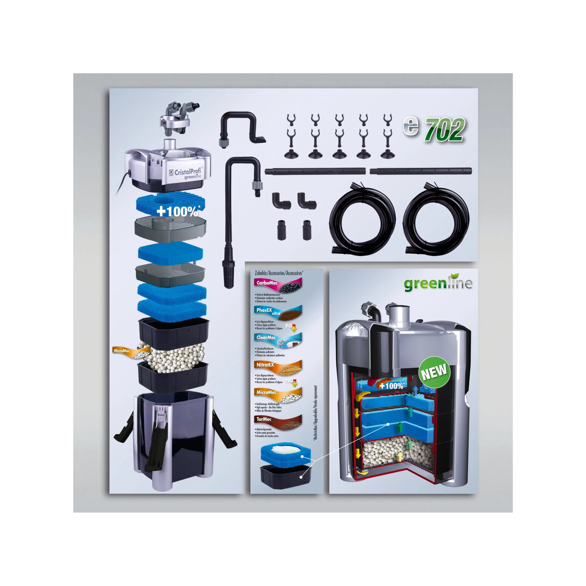 CristalProfi e702 greenline (Aquarium 60-200l)
