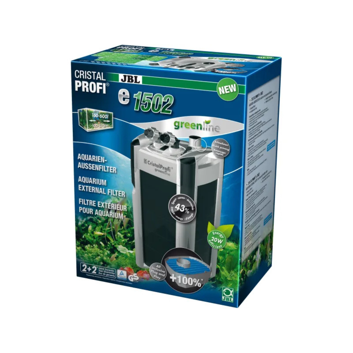 CristalProfi e1502 greenline (Aquarium 160-600l)