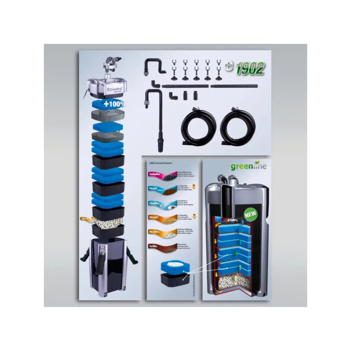 CristalProfi e1902 greenline (Aquarium 200-800l)